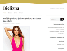 Tablet Screenshot of bieliznaija.pl
